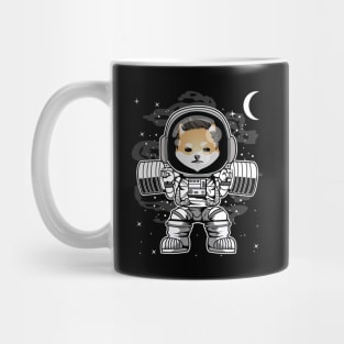 Astronaut Lifting Dogelon Mars ELON Coin To The Moon Crypto Token Cryptocurrency Blockchain Wallet Birthday Gift For Men Women Kids Mug